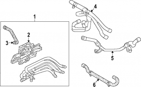 Патрубок охлаждения Volkswagen ID.4 21-26 RWD