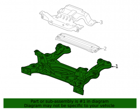 Подрамник передний Audi Q4 e-tron 22-26