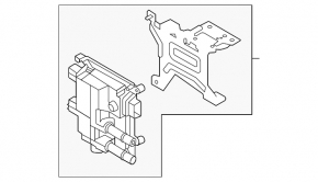 Modul de control al pompei de ulei a transmisiei Kia Sorento 21-25 HEV, PHEV cu suport
