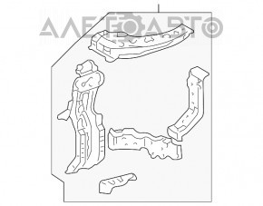 Планка телевизора ресничка левая Lexus RX300 RX330 RX350 04-09