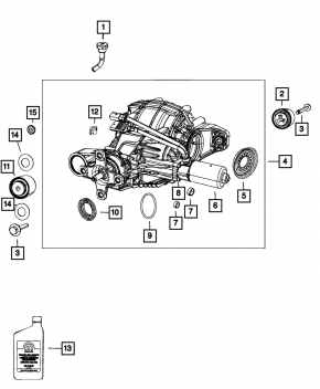 Задний дифференциал редуктор Jeep Grand Cherokee WK2 11-13 RWD 3.6