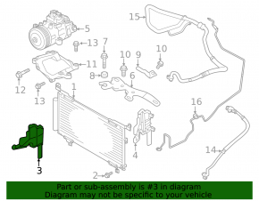 Deflectorul radiatorului dreapta pentru Subaru Outback 20-