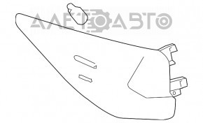 Lumină apărătoare exterioară dreapta Lexus RX350 RX450h 16-19 LED
