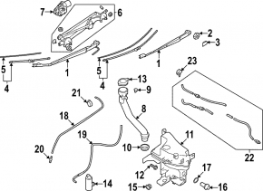 Бачок омывателя Subaru WRX 22-26