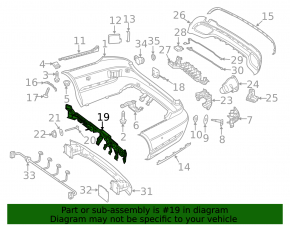 Suport central bara spate Mercedes Clasa E W212 14-16