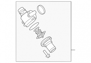 Корпус термостата Ford Mustang mk6 15-23 5.0
