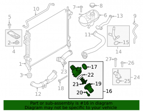 Корпус термостата Ford Mustang mk6 15-23 5.0