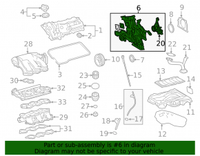 Передняя крышка двигателя Lexus RX350 RX450h 16-22 без помпы