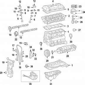 Шестерня распредвала впуск Toyota Prius V 12-17 2ZR-FXE