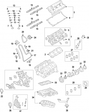 Распредвал 1 2GR-FE Lexus ES350 07-12