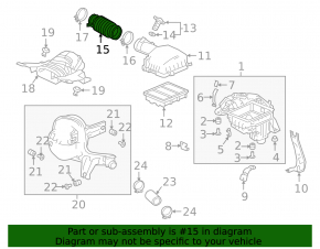 Воздуховод Honda Accord 18-22 1.5T