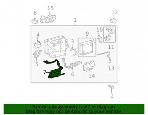 Радиатор отопителя печки Toyota Prius 20 04-09