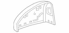 Крышка бокового зеркала левая Audi A5 F5 18-25 под BSM