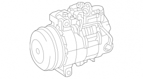 Компрессор кондиционера Mercedes W166 GLE 12-19