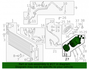 Компрессор кондиционера Lincoln MKC 17-19