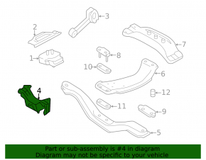 Подушка МКПП Subaru Crosstrek 16-17
