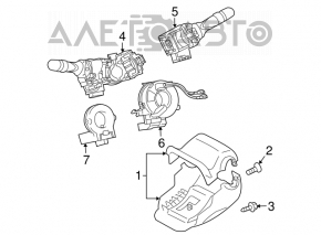 Обрамление рулевой колонки Toyota Prius 20 04-09