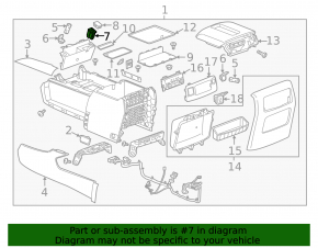Auxiliary Jack USB SD Card Input Cadillac CTS 14-17