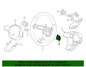 Кнопки управления на руле правые Honda CRV 23-26