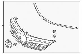 Решетка радиатора grill Toyota Camry v50 12-14 usa LE XLE