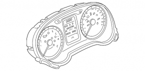 Tablou de bord monocrom Audi A3 8V 17-18