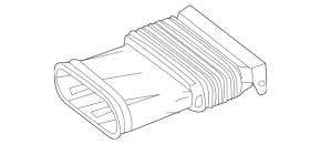 Воздуховод передний Mercedes W166 ML 12-16 3.0d