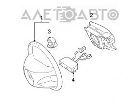 Кнопки управления на руле Mercedes W211 E350