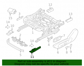 Ornamente laterale scaun șofer față stânga Lincoln MKZ 13-20, maro
