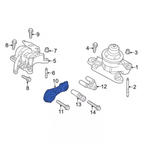 Опора АКПП нижняя Ford Explorer 16-19