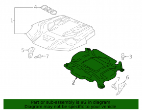 Scut termic superior motor Audi Q5 80A 18-24 3.0T