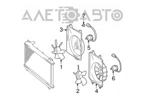 Motorul ventilatorului de răcire stânga pentru Lexus RX300 98-03