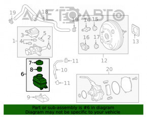 Бачок ГТЦ с крышкой Lexus RX350 16-22