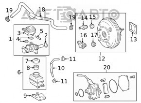 Бачок ГТЦ с крышкой Lexus RX350 16-22