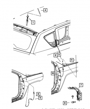 Гнездо передней антенны Jeep Patriot 11-17
