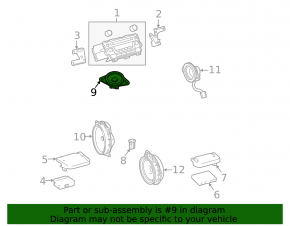 Динамик передней панели левый Toyota Prius 30 10-15 JBL