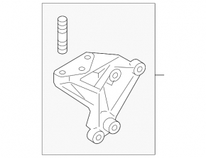 Подушка двигателя верхняя Hyundai Veloster 12-17 1.6