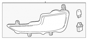 Поворотник левый Chevrolet Volt 11-15