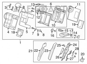 Bara de protecție față stânga Ford Edge 15- nou original