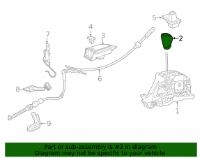 Ручка КПП Lexus RX350 RX450h 16-22 коричневая, потерта