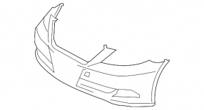 Бампер передний голый Lexus LS460 07-09 дорест
