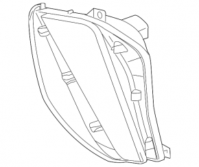 Поворотник правый Toyota Prius V 12-14 дорест, песок