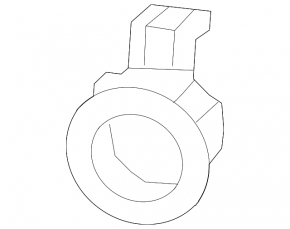 Inel de montare senzor parcare bara spate Lexus GX460 14-19 negru