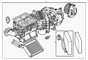 Печка в сборе Porsche Cayenne 958 11-18 2 зоны