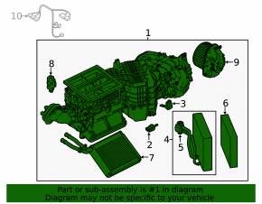 Печка в сборе Porsche Cayenne 958 11-18 2 зоны