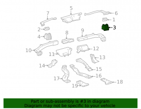 Воздуховод правый Toyota Avalon серый 05-07