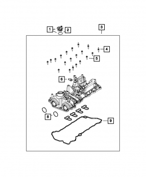 Крышка клапанная Jeep Cherokee KL 19-23 2.0Т