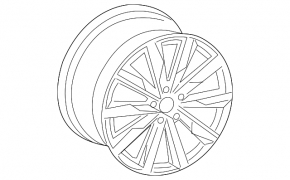 Диск колесный R18 x 8J ET40 Audi A4 B9 17-18 CL4 стиль