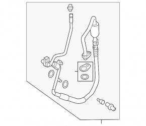 Трубка кондиционера конденсер-компрессор Ford Fusion mk5 17-20 hybrid, plug-in