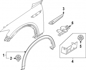 Emblemă inscripționată INLINE cu 6 aripi față stânga Mazda CX-90 24-26 structură cu model cromat