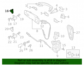 Петля двери верхняя передняя правая Volkswagen ID.4 23-26 2 части
